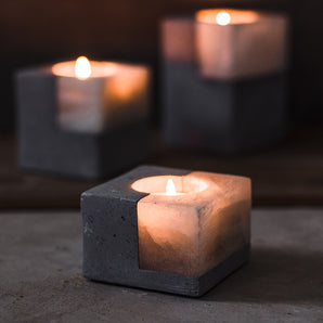TD's StoneLit Luminaire Candle Holder Set